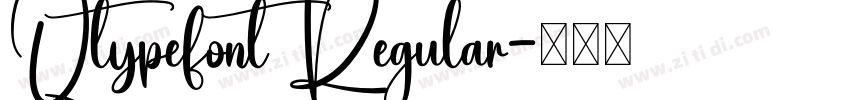 Qtypefont Regular字体转换